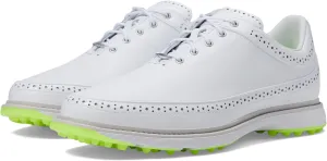 adidas MC80 Spikeless Golf Shoe in Footwear White/Matte Silver/Lucid Lemon